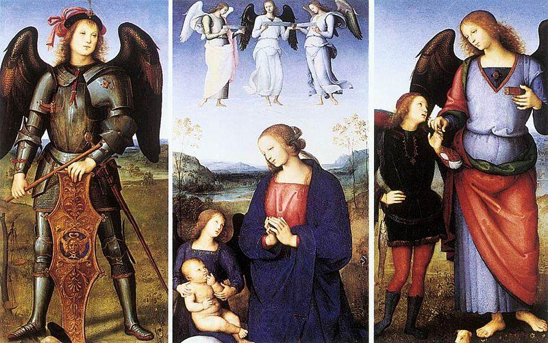 Pietro Perugino Polyptych of Certosa di Pavia Norge oil painting art